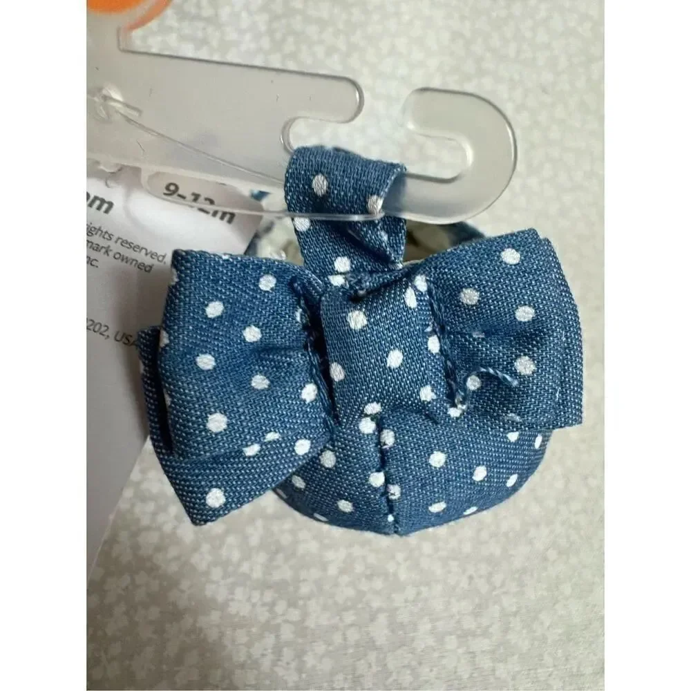 CARTER’S SIZE 9-12M Chambray Mary Jane Crib Shoes - Baby Girl